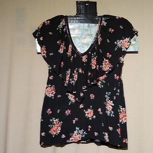 Torrid floral print blouse